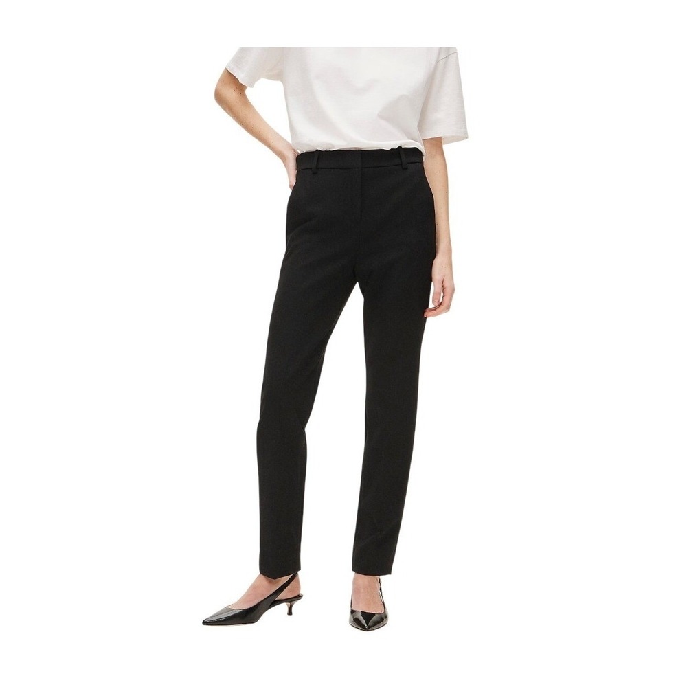 J. Crew Cameron Pant Black Four Season Stretch Knit Carreman Fabric 10 Tall